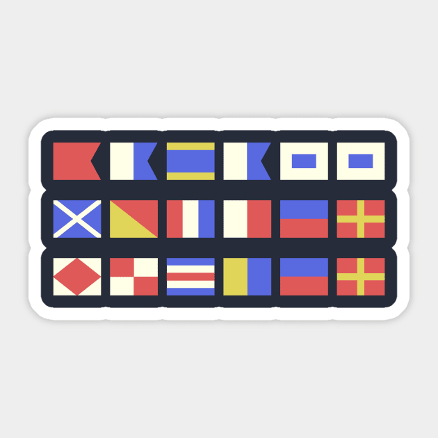 Navy maritime flag BAMF Sticker by PaletteDesigns